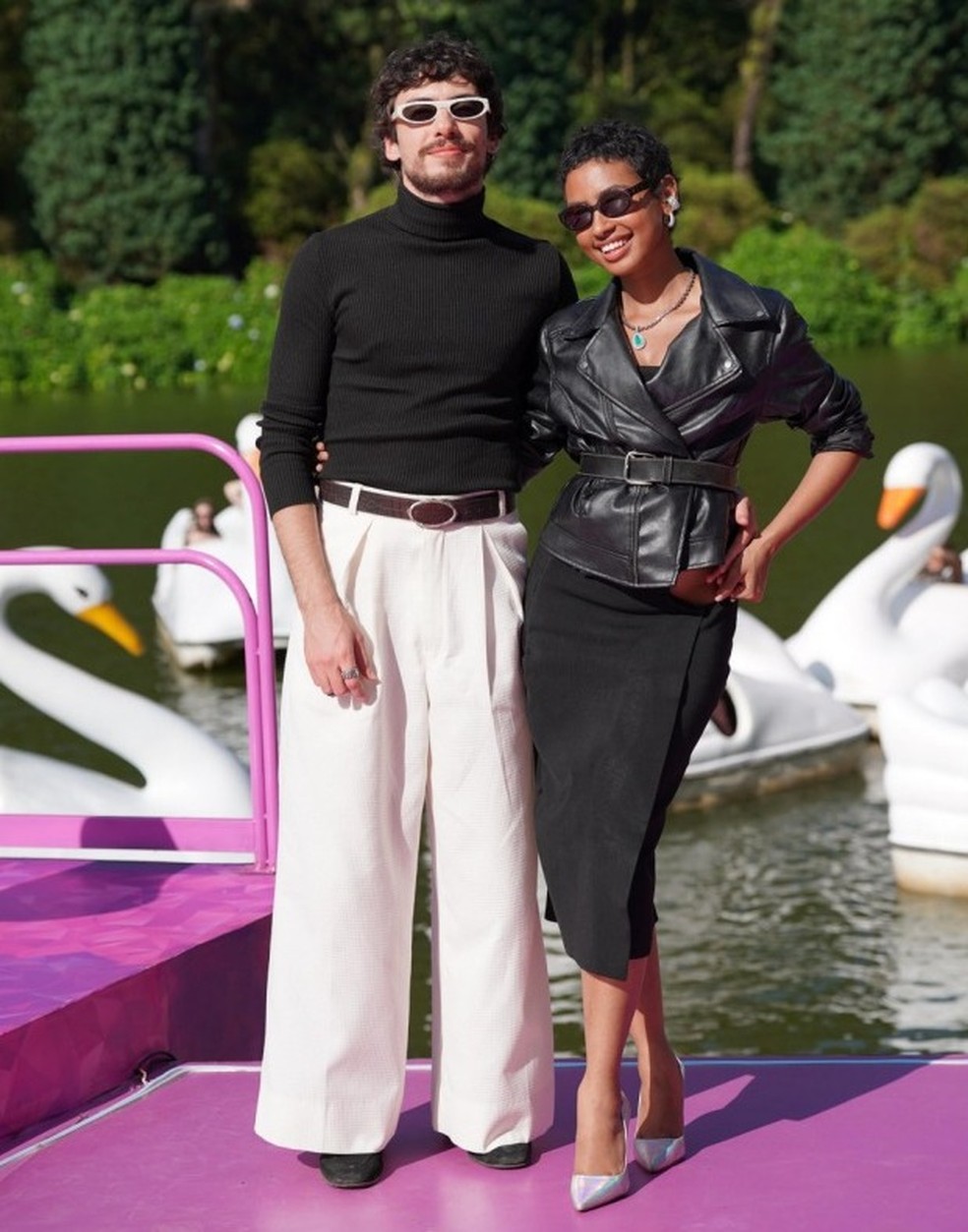 Jaffar Bambirra e Gabz — Foto: Globo/Thalles Trouva