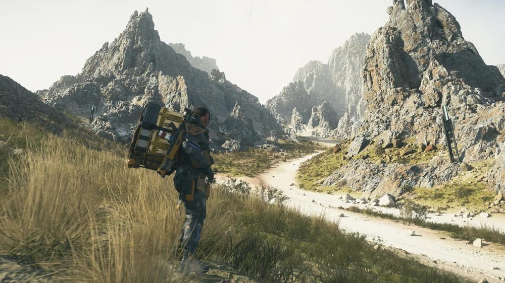 Em “Death Stranding 2”, Samuel “Sam” Porter Bridges (interpretado por Norman Reedus) percorre vastas paisagens baseadas na natureza selvagem do México e da Austrália (A Kojima Productions Co.)