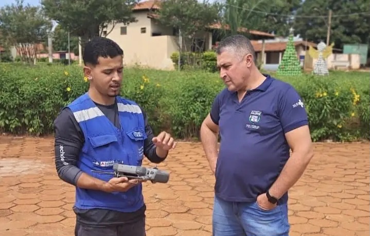 Chaveslândia recebeu nova etapa do TechDengue com uso de drones no combate às arboviroses
