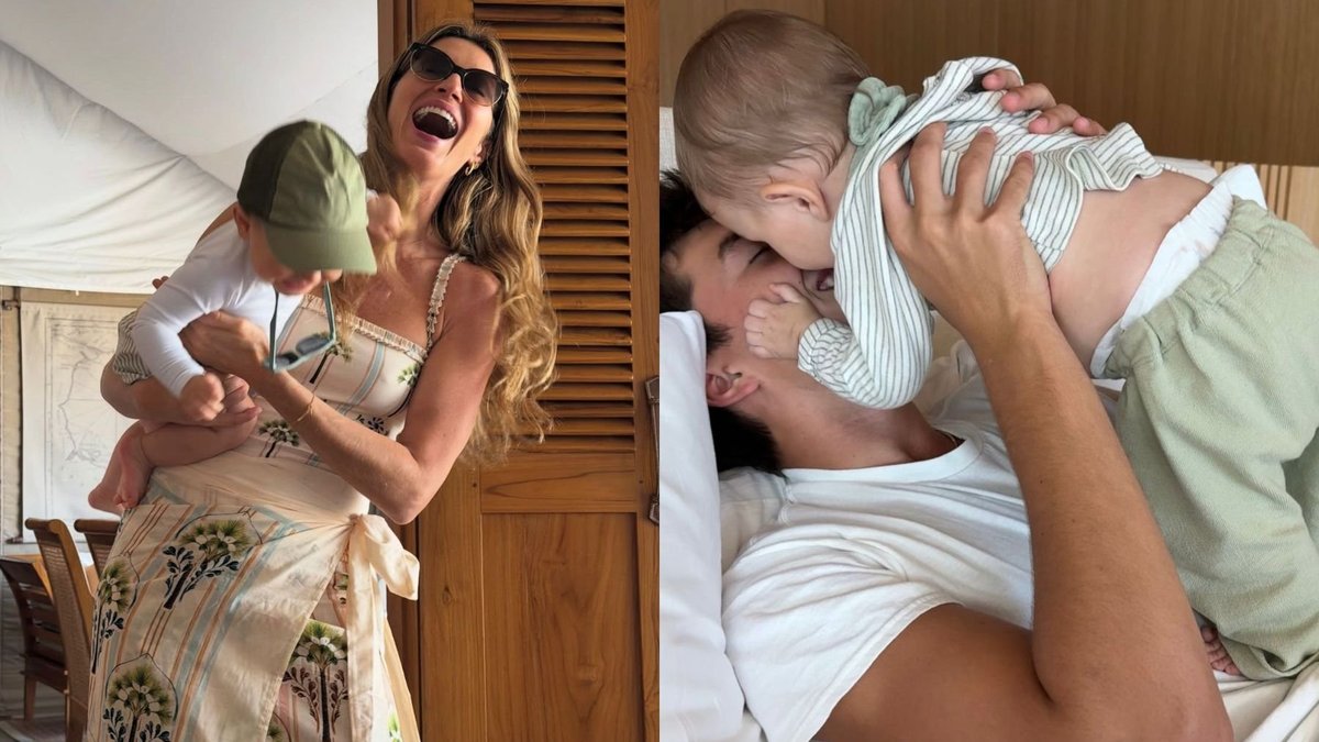 Gisele Bündchen publica fotos inéditas da família e celebra a maternidade: "Momentos sagrados"