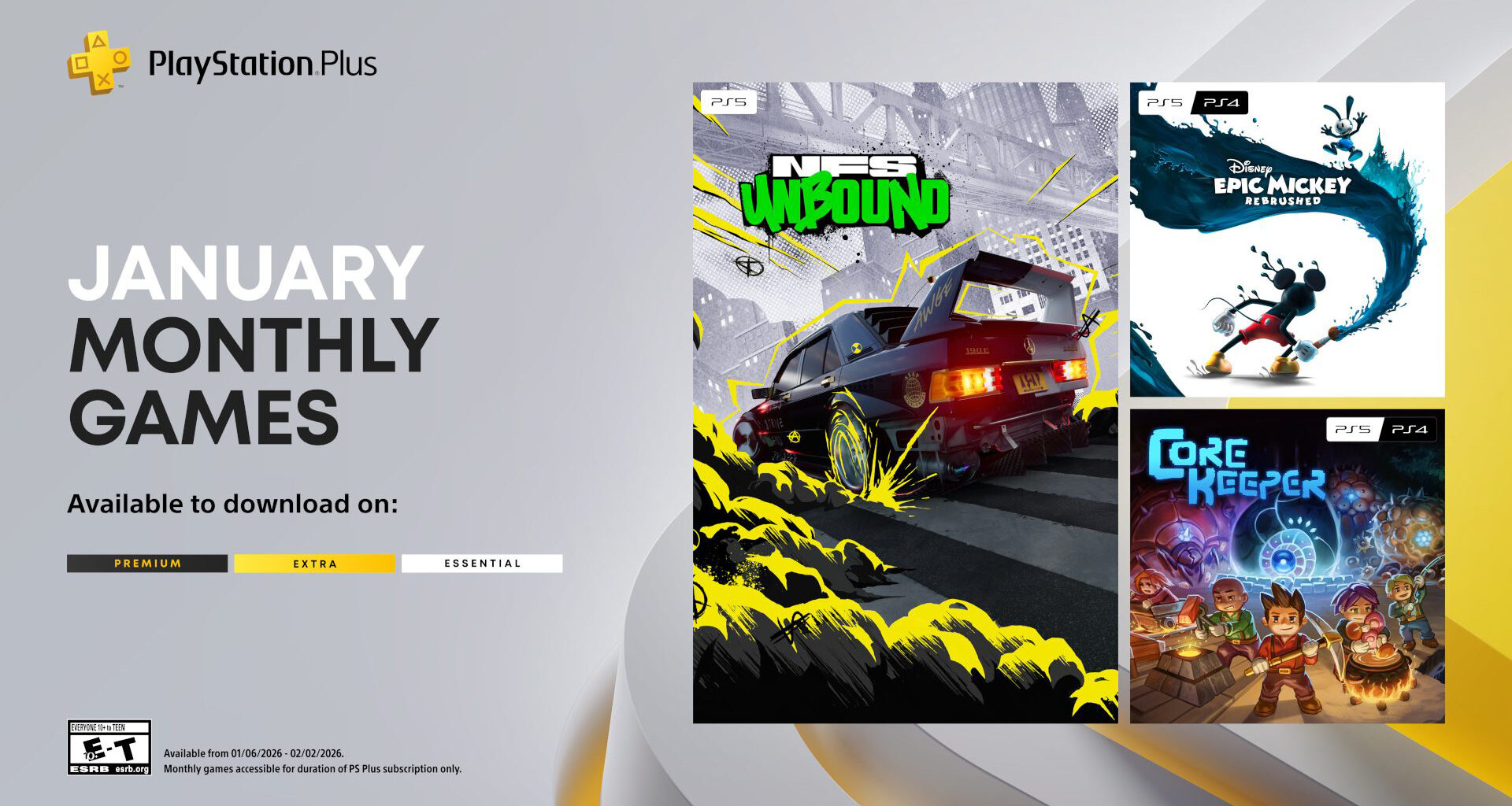 PlayStation Plus arranca 2026 com três jogos gratuitos para os subscritores