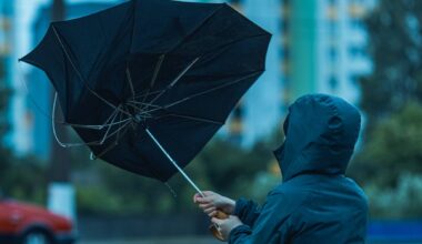 Chuva e vento fortes deixam oito distritos sob aviso amarelo