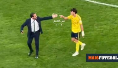 VÍDEO: João Félix e Rui Pedro Braz «pegam-se» após o Al Ahli-Al Nassr