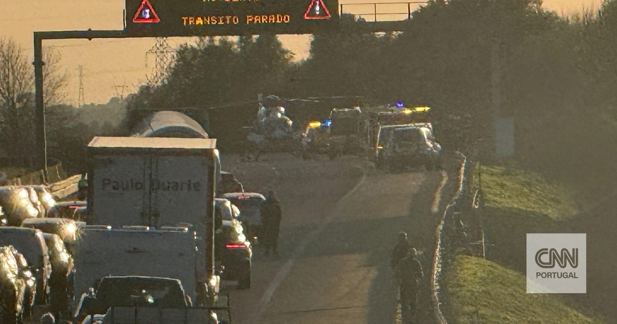 Trânsito reaberto na A1 na zona de Santarém após despiste que faz um ferido grave