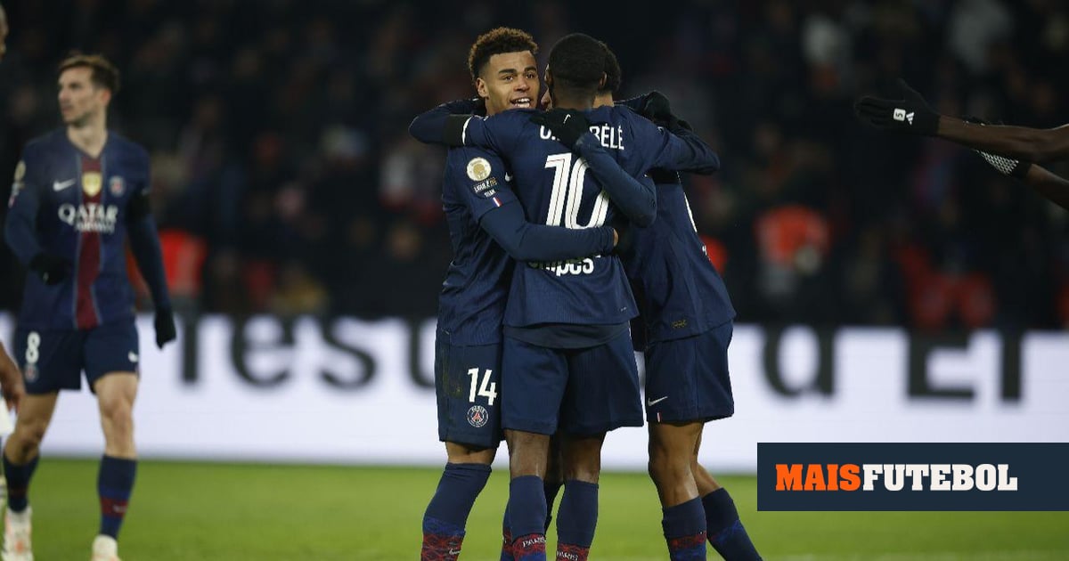 Com três portugueses de início, PSG vence Paris FC