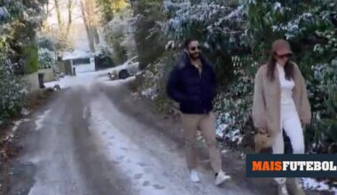 VÍDEO: de saída do Man United, Amorim passeia com a esposa junto a casa