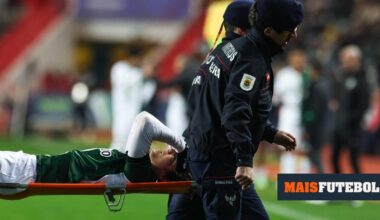 Sporting: Eduardo Quaresma passa a noite no hospital e vai ser operado