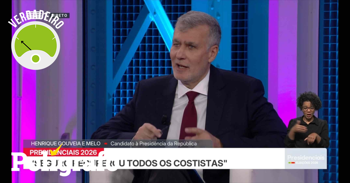 Debates Presidenciais. Gouveia e Melo afirma que Seguro criticou António Costa mas recuperou, na sua comissão de honra, “todos os costistas”. É verdade?