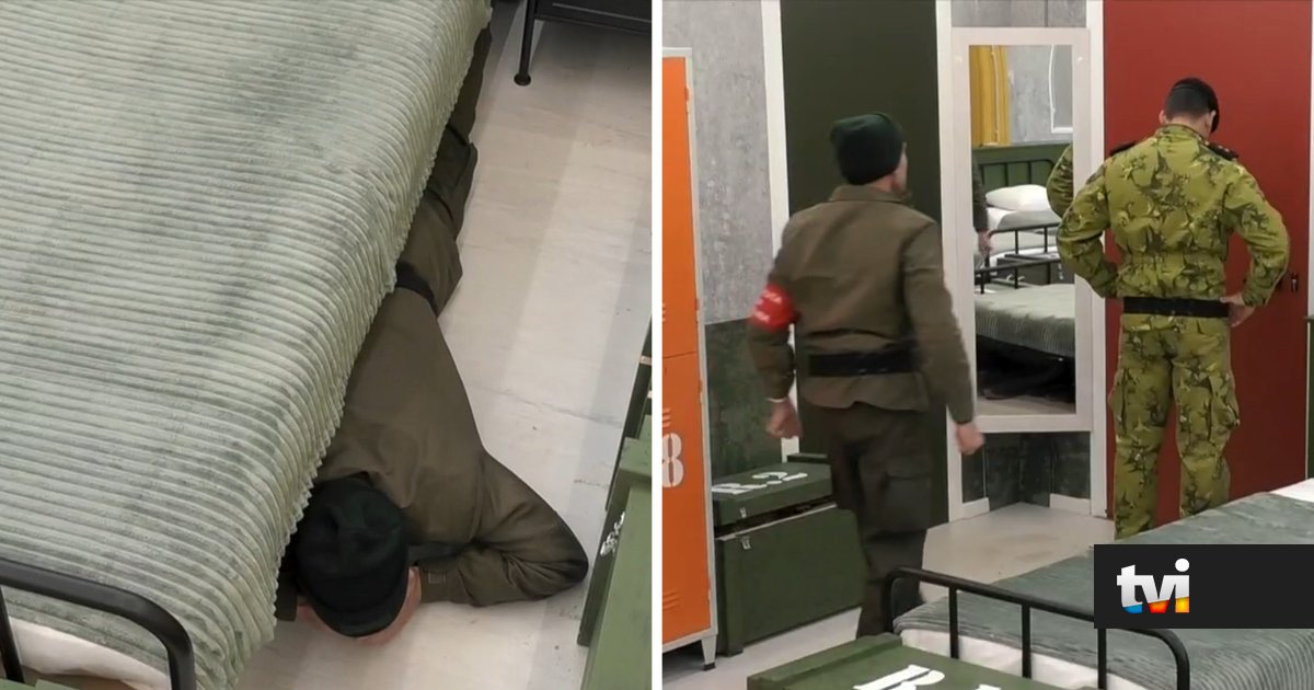 Nem o instrutor conseguiu conter riso. Filipe Delgado protagoniza o momento mais hilariante da Primeira Companhia - Primeira Companhia