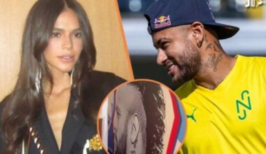Família do cantor Leonardo esconde totem de Neymar em visita de Bruna Marquezine