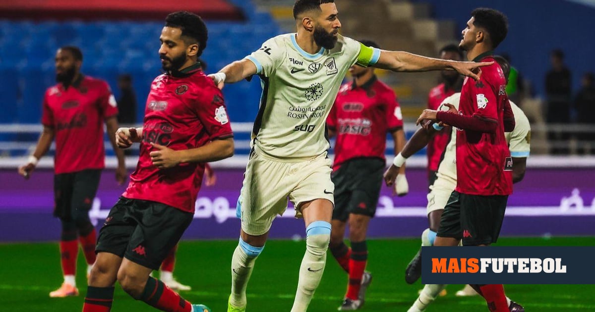 VÍDEO: Al Ittihad de Conceição mete a sexta com hat-trick de Benzema