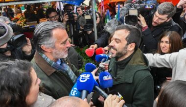 “Vais até ao fim?”: Cotrim e Jorge Pinto cruzam-se no Oeste com “simpatia”, trocas de “ideias” e apelos ao voto