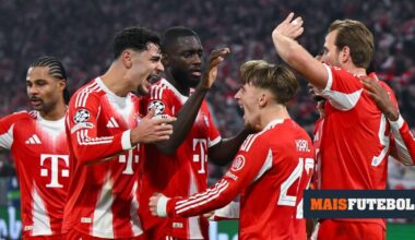 Impressionante! Bayern, com golo de Guerreiro, aplica goleada que já não se usa