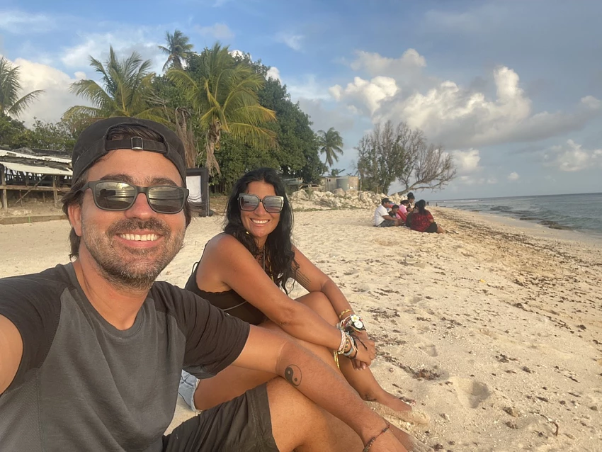 Carla Mota e Rui Pinto em Nauru