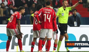 Benfica: mesmo suspenso, Otamendi viaja com a equipa para o Clássico