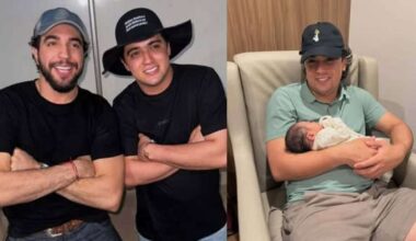 Nattan comemora o nascimento do filho do amigo, Natanzinho Lima e brinca: 'Namorado da Zuza'