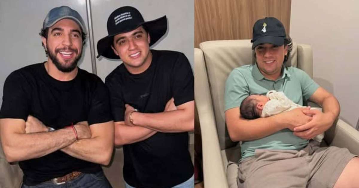 Nattan comemora o nascimento do filho do amigo, Natanzinho Lima e brinca: 'Namorado da Zuza'