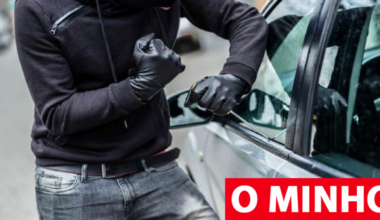 Apanhados em flagrante pela polícia dentro de viatura que estavam a assaltar em Braga