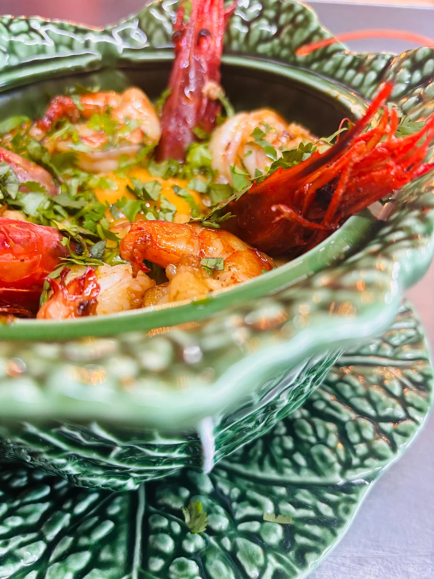 Açorda de Gambas com Carabineiros, um dos novos pratos da carta de inverno