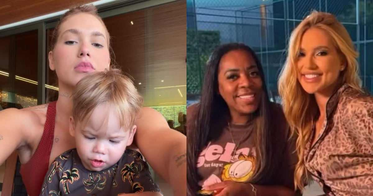 Virginia Fonseca mostra filho chamando mãe de Vini Jr. de 'vovó'