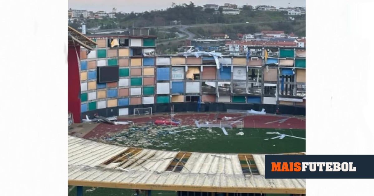 VÍDEO: Estádio da U. Leiria destruído após passagem da depressão Kristin