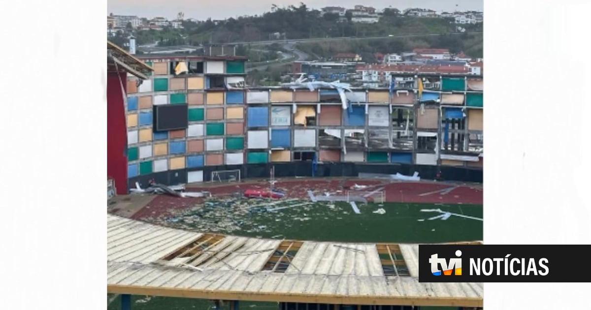 VÍDEO: Estádio da U. Leiria destruído após passagem da depressão Kristin