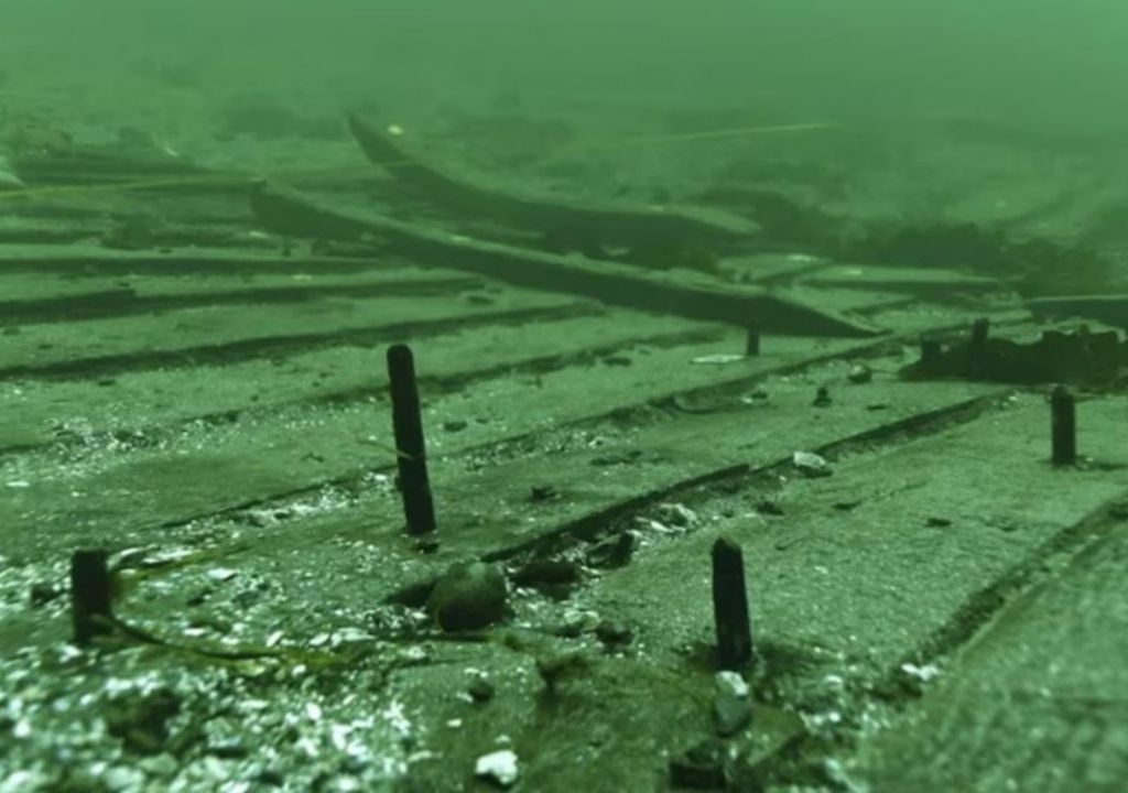 O Svælget 2 foi construído por volta de 1410 e é a maior roda dentada medieval alguma vez descoberta. Foto: Museu do Navio Viking