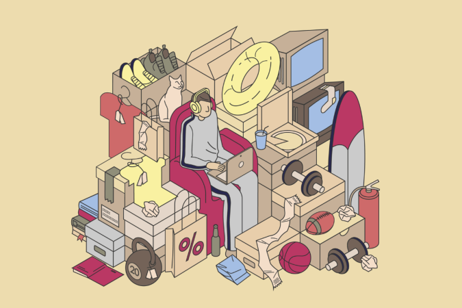 O transtorno de acumulação é uma condição psicológica que causa dependência com objetos desnecessários (Imagem: Lana Ko