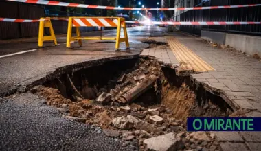 fuga de gas obras no pavimento abatimento