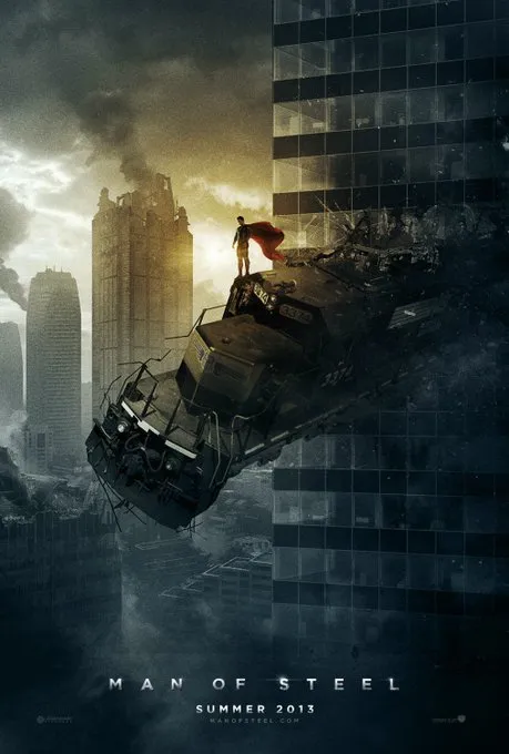 Pôster descartado de O Homem de Aço