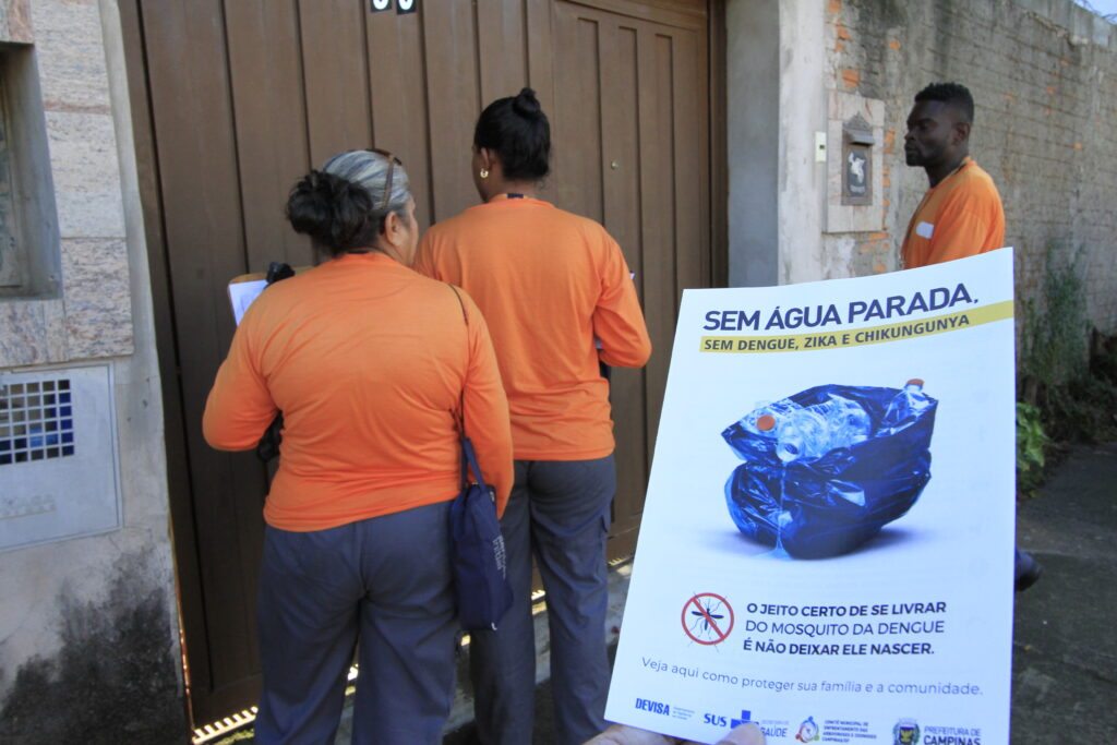 Novo alerta sobre a dengue inclui 24 bairros, divididos nas cinco regiões de Campinas