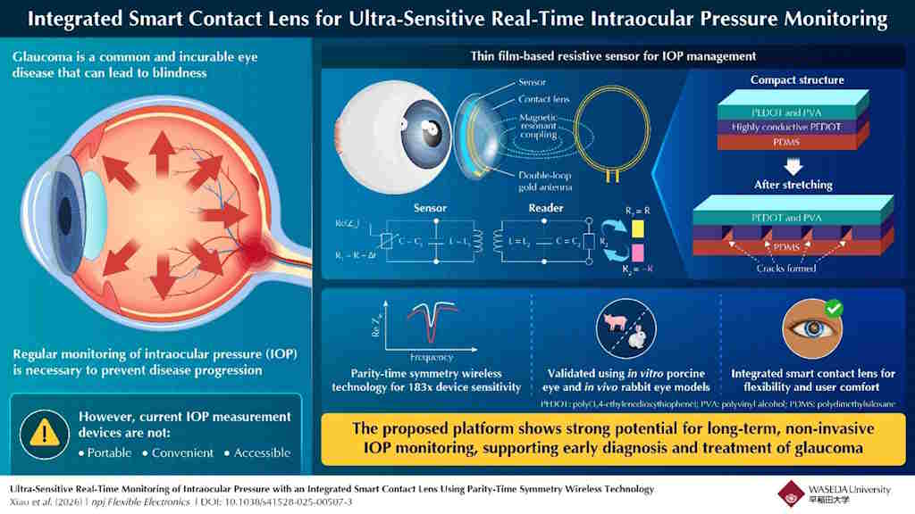 Lentes de contacto inteligentes detetam alterações de pressão ocular em tempo real