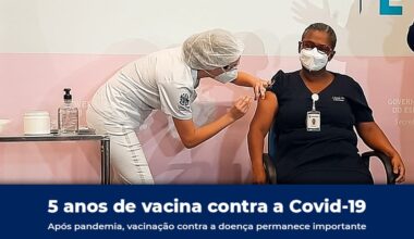 Governo ES - Cinco anos de vacina contra a Covid-19: mesmo após a pandemia, vacinação ainda é importante