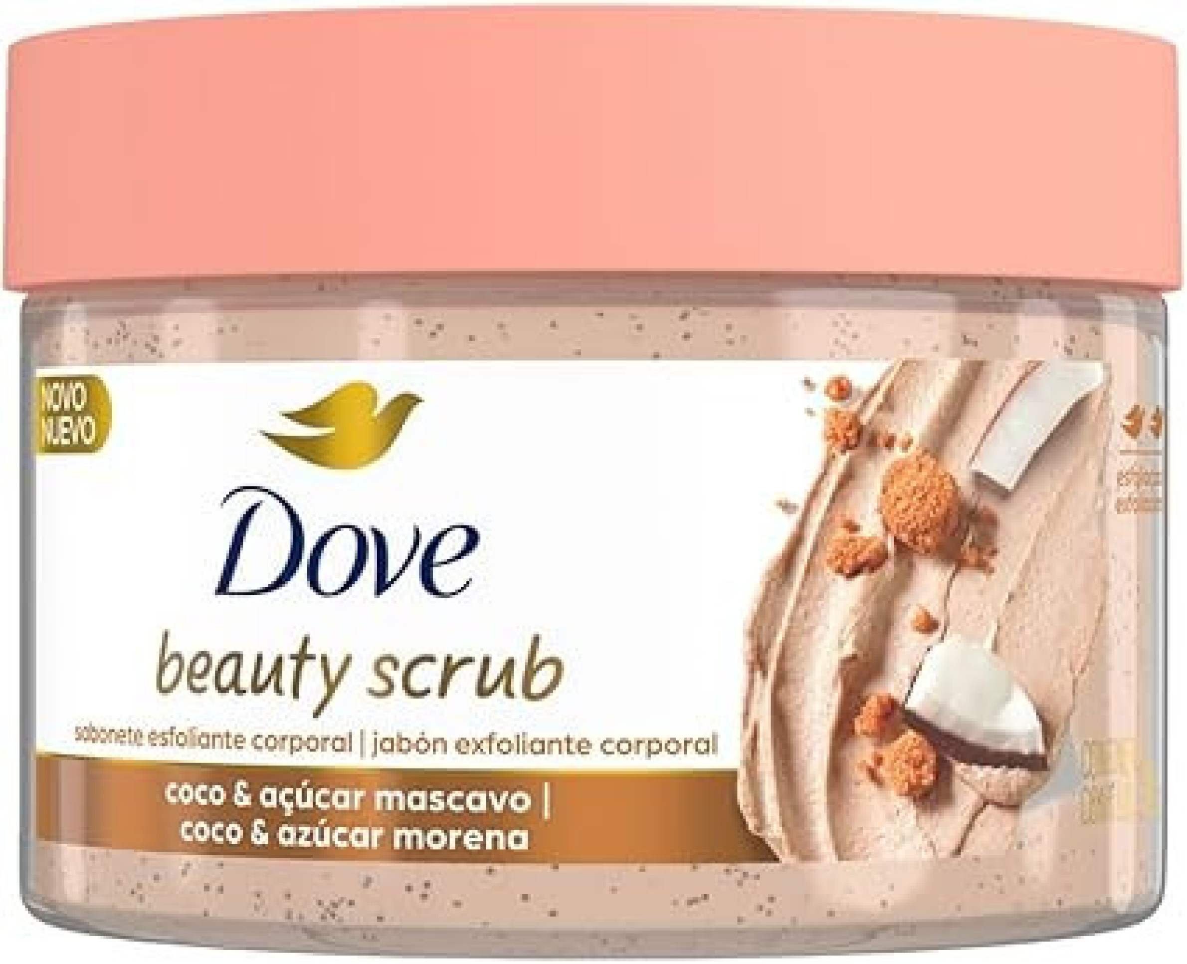 Dove Beauty Scrub Esfoliante Corporal de Coco e Açúcar Mascavo 280g (R$ 48,79)