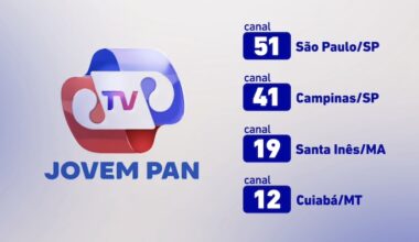 Jovem Pan estreia na TV aberta neste sábado (17) em São Paulo, Campinas, Cuiabá e Santa Inês (MA)