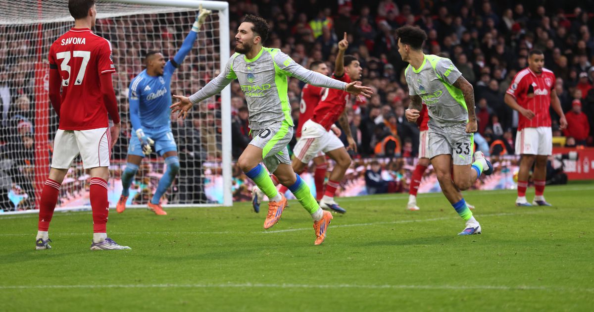 Rúben Dias e mais: Forest apresenta queixa contra arbitragem do jogo com o City