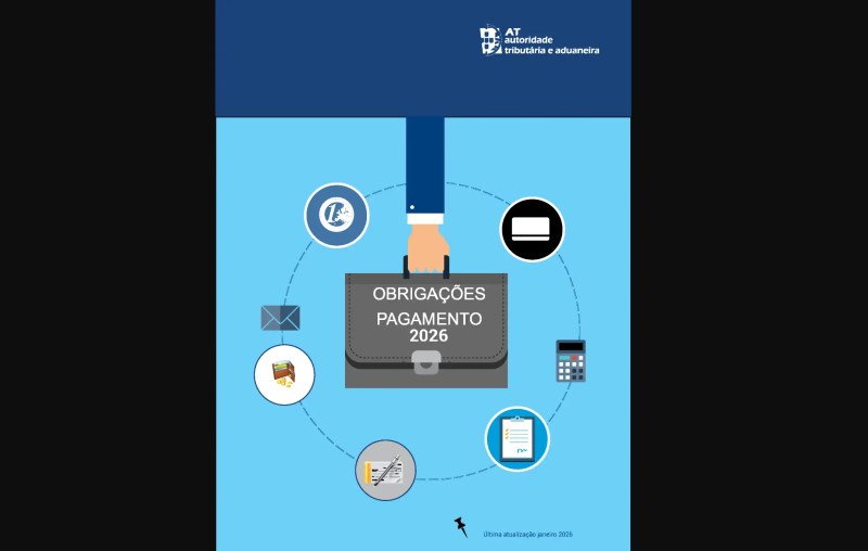 Agenda Fiscal 2026 da AT - Obrigações de Pagamento