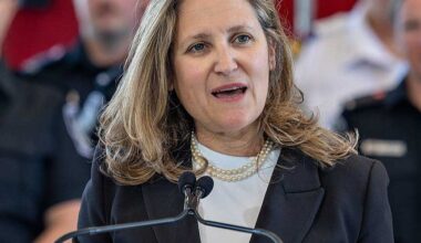 Ex-ministra do Canadá nomeada conselheira económica de Zelensky