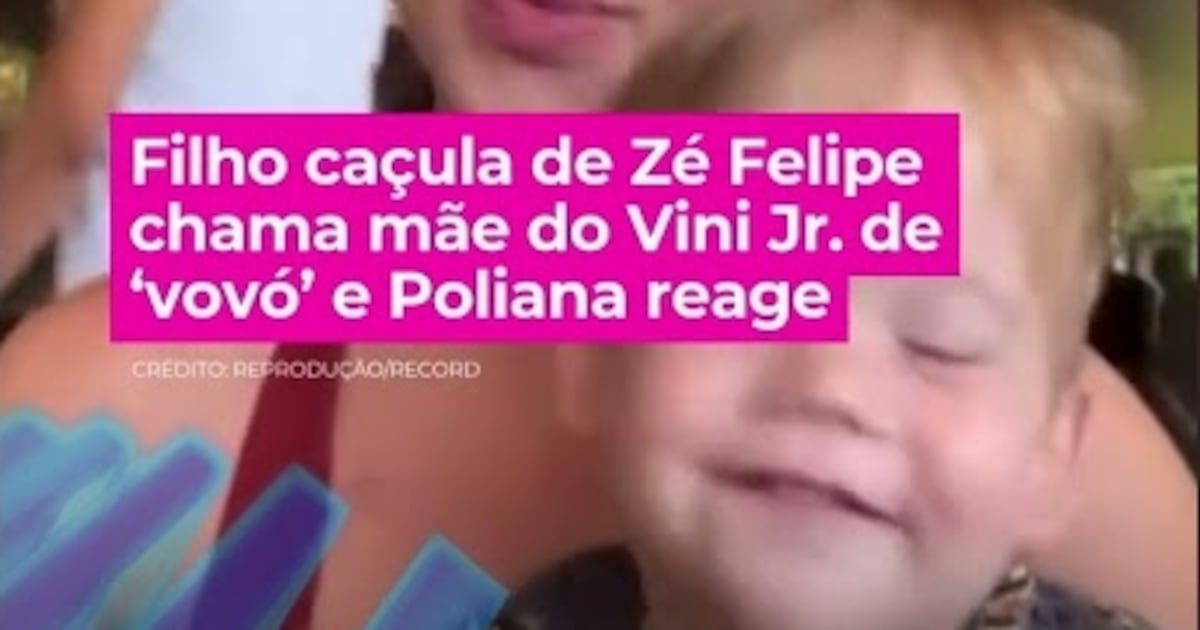 Filho caçula de Zé Felipe chama mãe do Vini Jr. de ‘vovó’ e Poliana reage #ahoradavenenosa #shorts - R7
