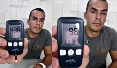 VIRALIZOU - Nutricionista mostra diferença da glicose no sangue antes e depois de lavar as mãos.