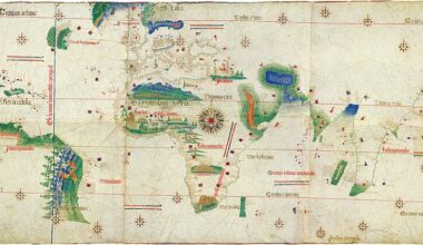 mapa nacional do século XVI mostra bandeira portuguesa sobre a Gronelândia