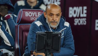West Ham toma decisão quanto ao futuro de Nuno Espírito Santo depois do 10º jogo consecutivo sem vencer