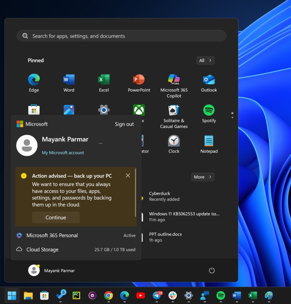 Windows 11 OneDrive Microsoft PC