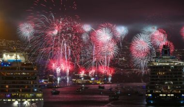 Tradicional fogo-de-artifício deu boas-vindas a 2026 na Madeira