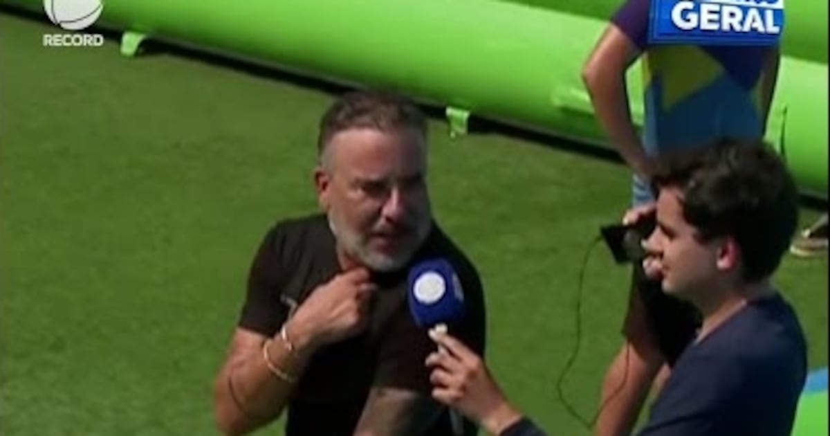 Dudu Camargo enfrenta escorregador de 11 metros em duelo com ex-fazenda | #BalançoGeral #Shorts - R7