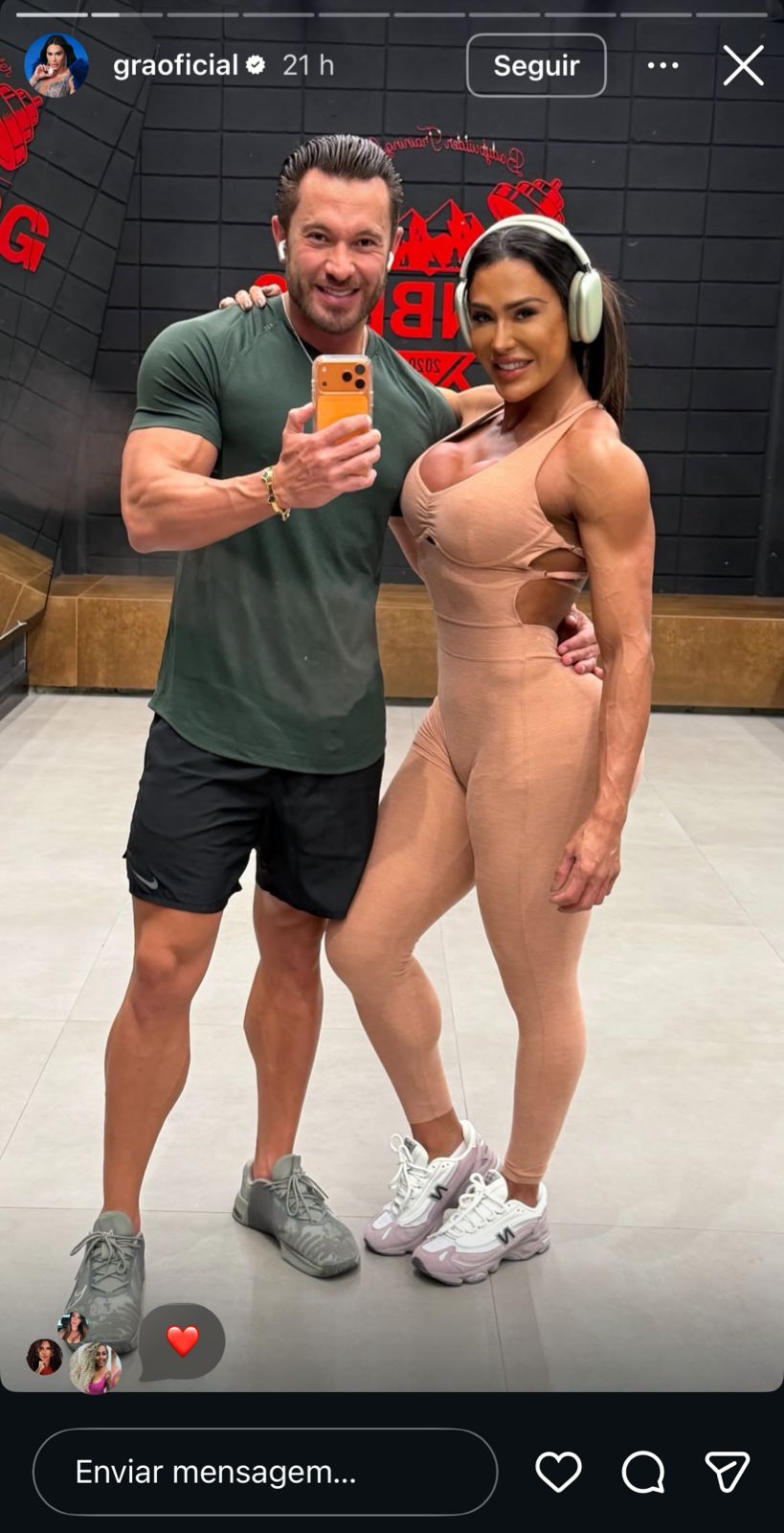 Gracyanne Barbosa e Gabriel Cardoso - Foto: Reprodução / Instagram @graoficial