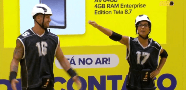 BBB 26: Jonas Sulzbach brinca com Maxiane