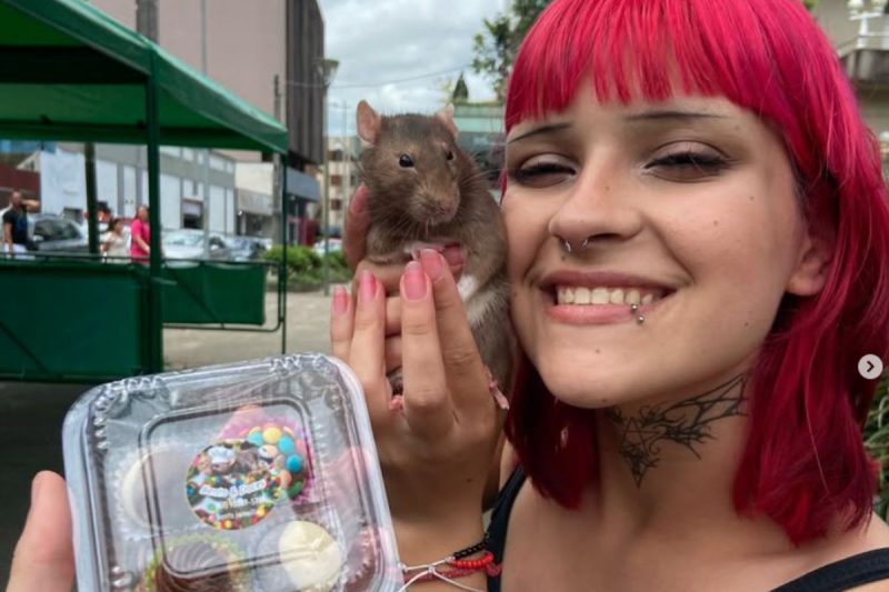 O Bento já fazia parte da família da Ana e quando ela conheceu Victor, eles tiveram a ideia da venda dos brigadeiros - Reprodução/@bento.joinville/ND Mais