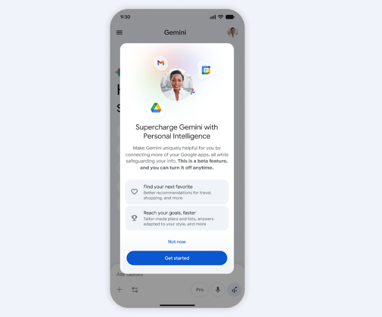 Google lança beta do Gemini com Inteligência Pessoal, assinalando um novo avanço na IA personalizada
