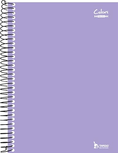 Caderno 1 materia 96 folhas Lilás Linha Colors Tamoio